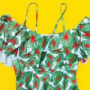 Off The Shoulder 1pc. Swimsuit w/ Removable Straps